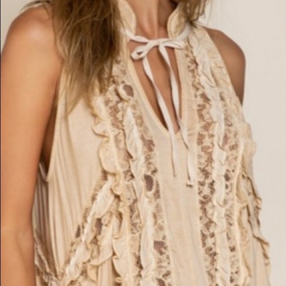 🆕 (M, L ) POL Boho Mini Dress / Tunic Top - Picture 2 of 2